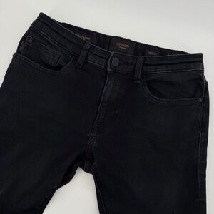 Outpost Makers Slim Straight Black Denim Jeans Mens 30x30